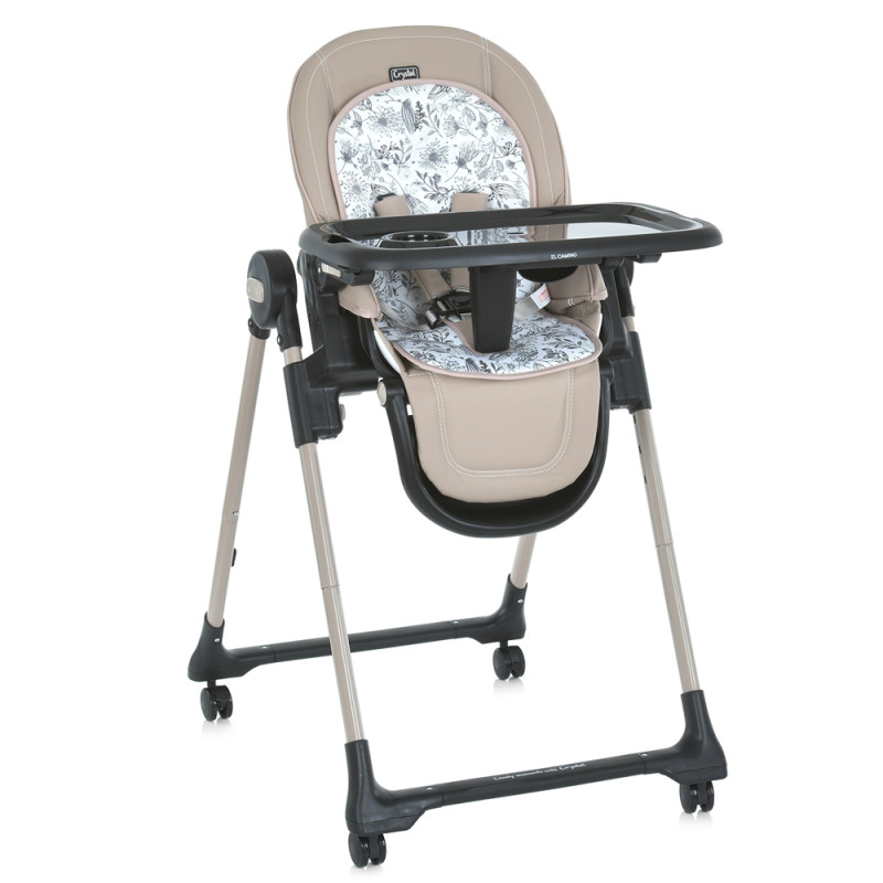 Стільчик для годування El Camino ME 1037-B CRYSTAL (beige) Стільчик для годування El Camino ME 1037-B CRYSTAL (beige)